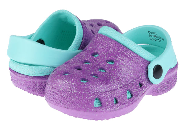 Capelli New York Toddler Girls Allover Glitter Injected EVA Clog