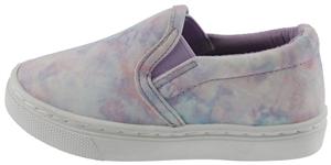 Capelli New York Toddler Girls Cloud Tie Dye Printed Faux Leather Sneaker