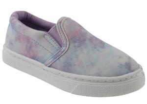 capelli new york Toddler Girls Cloud Tie Dye Printed Faux Leather Sneaker
