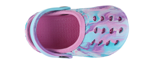 Capelli New York Toddler Girls Pastel Tie Dye Injected EVA Two Tone Clog