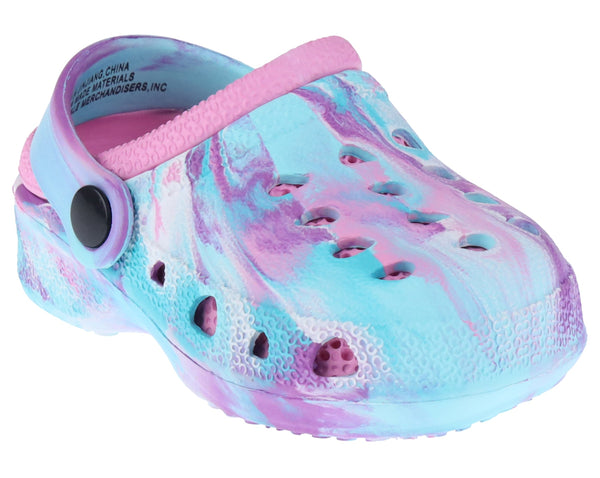 capelli new york Toddler Girls Pastel Tie Dye Injected EVA Two Tone Clog