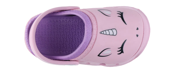 Capelli New York Toddler Girls Pretty Unicorn Injected EVA Two Tone Clog