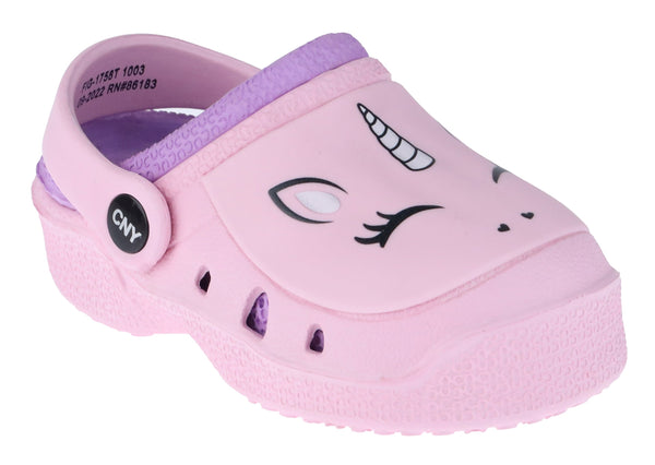 capelli new york Toddler Girls Pretty Unicorn Injected EVA Two Tone Clog