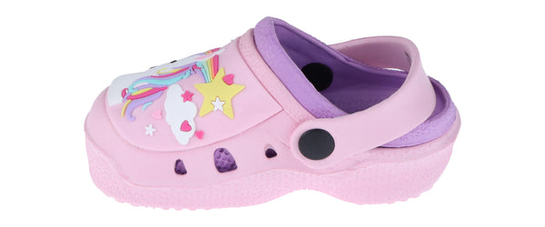 Capelli New York Toddler Girls Shooting Stars Unicorn Injected EVA Two Tone Clog