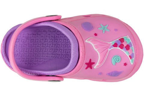 Capelli New York Toddler Girls Underwater Mermaid Molded Injected EVA Clog