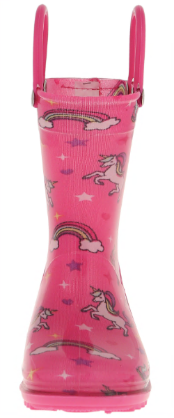 Capelli New York Toddler Girls Unicorns And Rainbows Printed Rain Boot