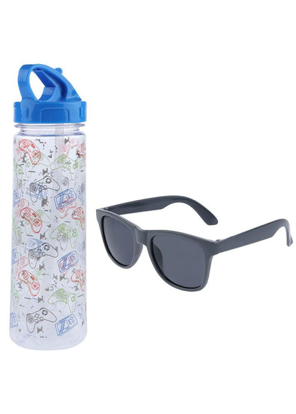 capelli new york Video Games Water Bottle with Sunglasses Set