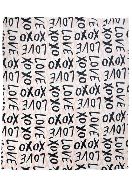 Capelli New York XOXO Love Micro Cozy Throw Blanket