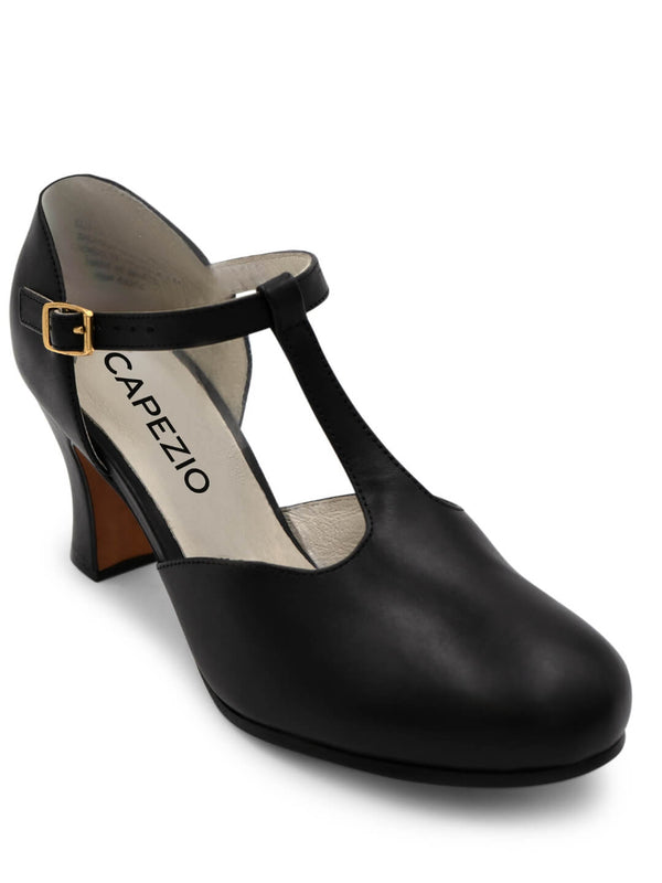 capezio Closed Toe T-Strap Character Shoe
