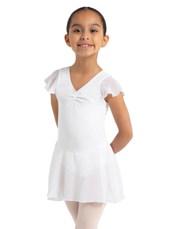 Capezio Flutter Sleeve Dress - Girls