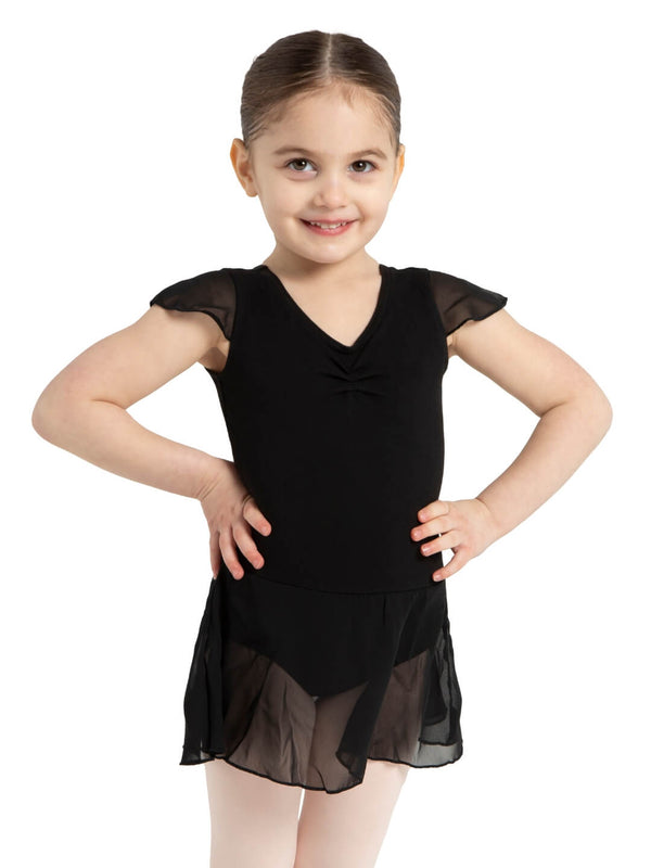 Capezio Flutter Sleeve Dress - Girls