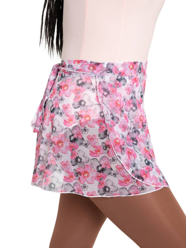 Capezio Le Jardin Printed Mesh Wrap Skirt