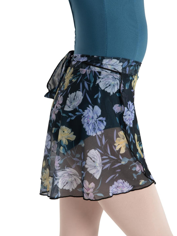 Capezio Le Jardin Printed Mesh Wrap Skirt - Child
