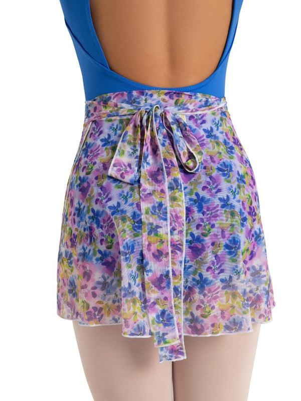 Capezio Le Jardin Printed Mesh Wrap Skirt - Child