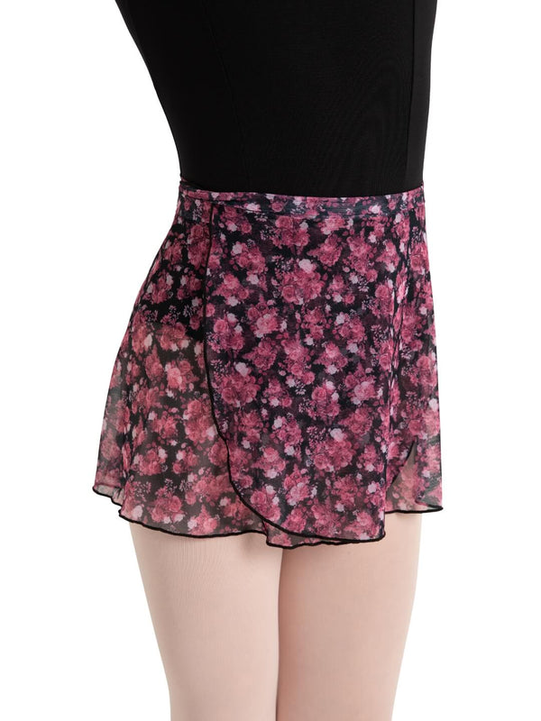 Capezio Le Jardin Printed Mesh Wrap Skirt - Child