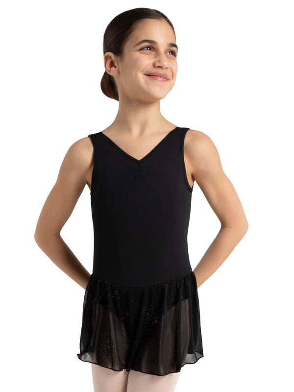 capezio Pinch Front Tank Dress - Girls
