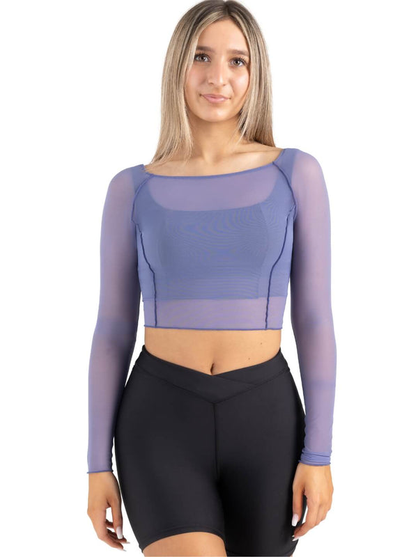 Capezio Sunset Nostalgia Dusk Longsleeve Mesh Top