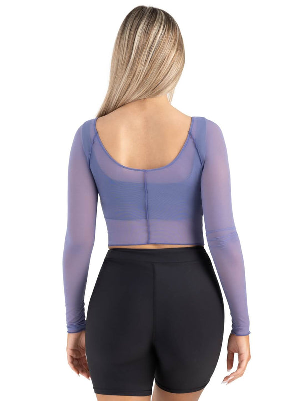 Capezio Sunset Nostalgia Dusk Longsleeve Mesh Top
