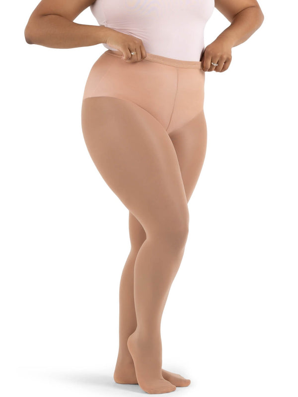 capezio Ultra Hold Plus Size Footed Tight