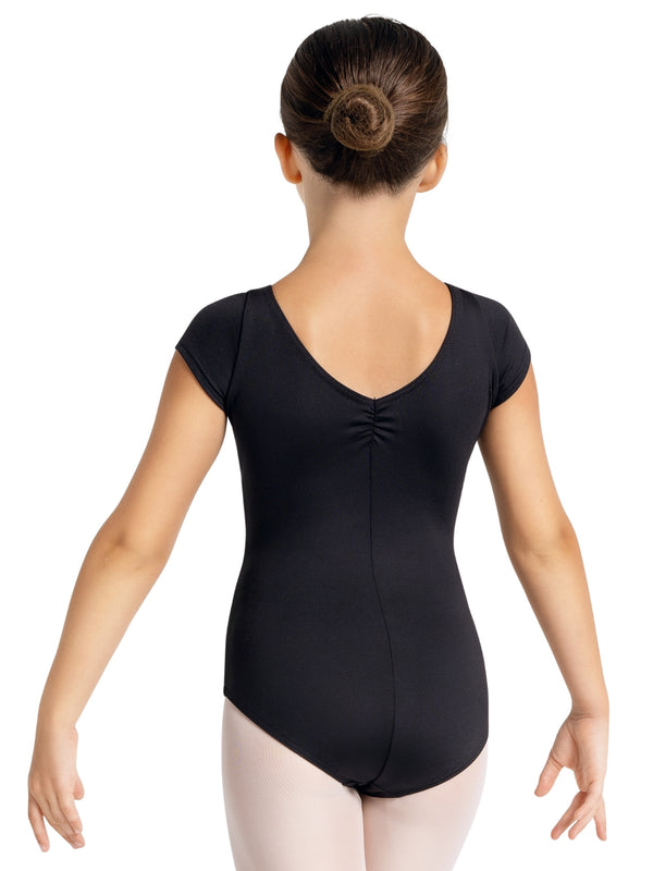 Capezio Studio Collection Dual Pinch Cap Sleeve Leotard With Princess Seams - Girls