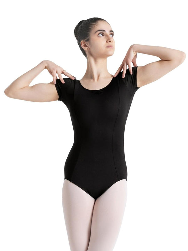 capezio Studio Collection Dual Pinch Cap Sleeve Leotard With Princess Seams