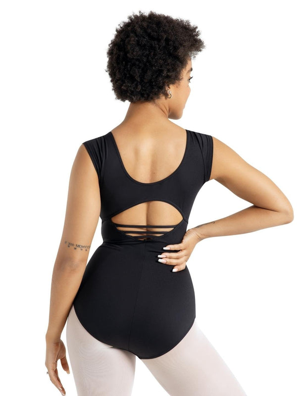 capezio Studio Collection High Neck Cap Sleeve Leotard