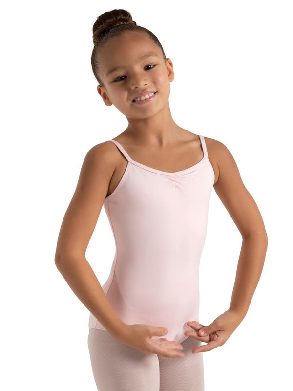 capezio Studio Collection Pinch Front Camisole Leotard - Girls
