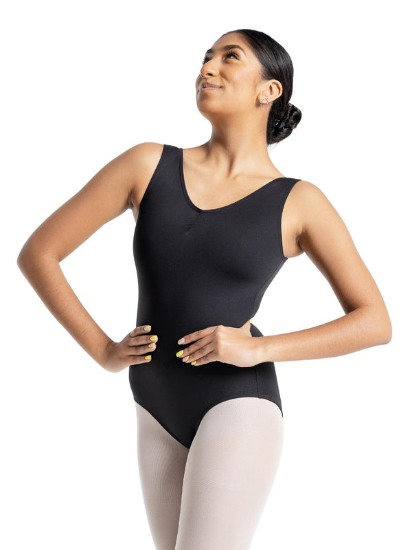 capezio Studio Collection Pinch Front V Neck Leotard