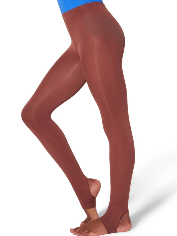 Capezio Ultra Soft Self Knit Waistband Stirrup Tight - Girls