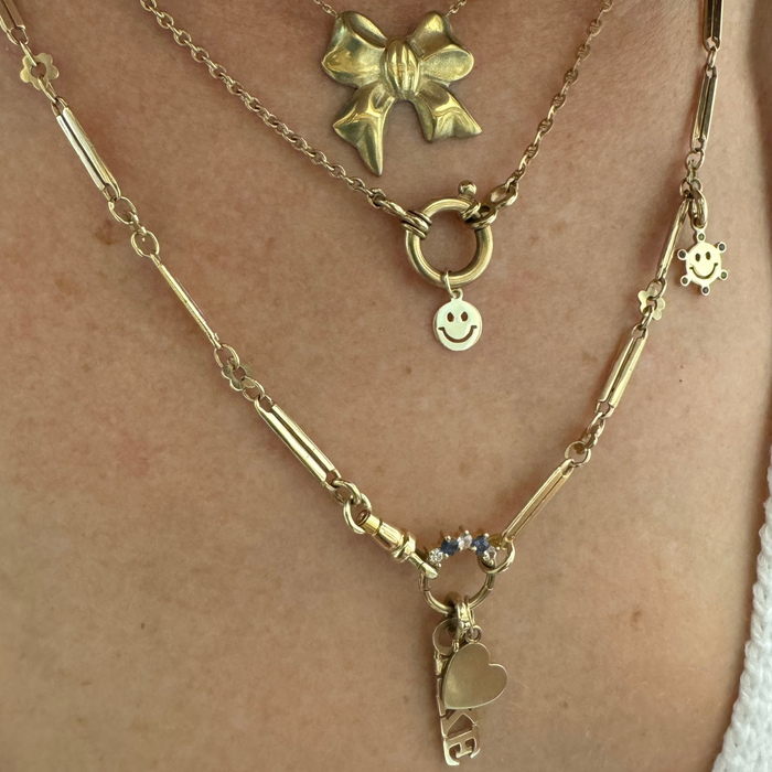 Capi Anchor Necklace With Big Springlock