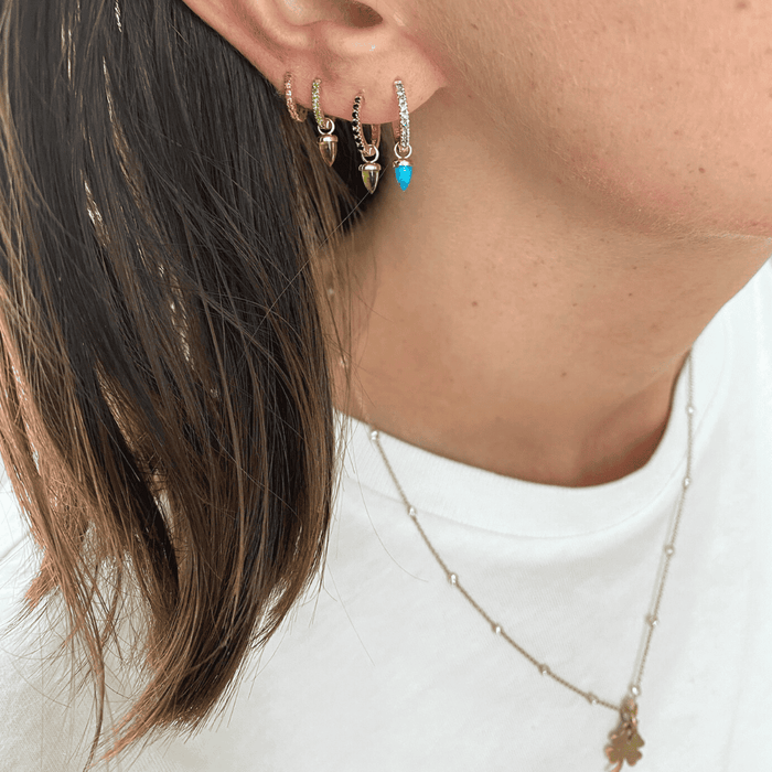Capi Bullet Pendant With Eternity Hoop XS