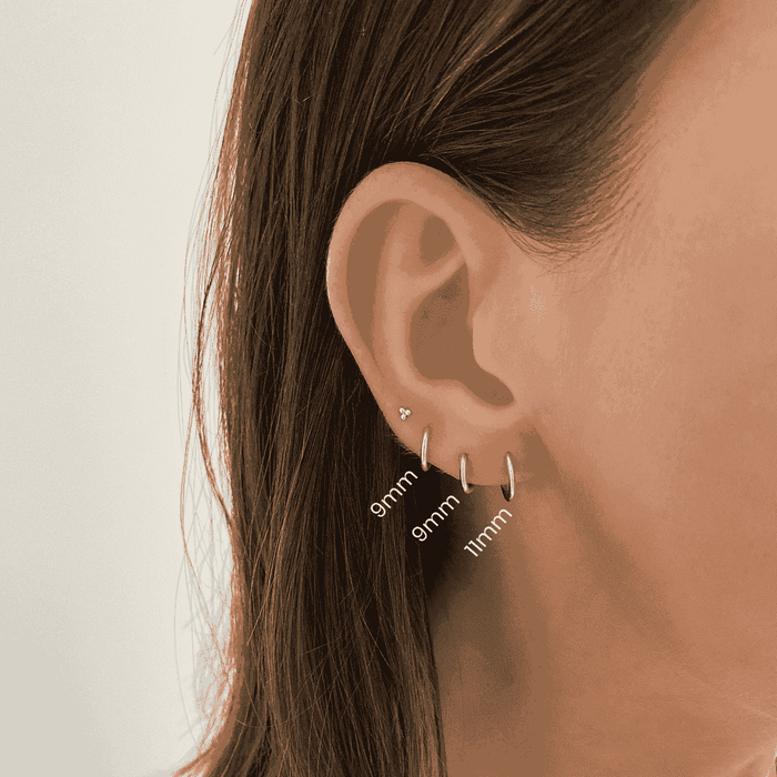 Capi Diamond Label Earring