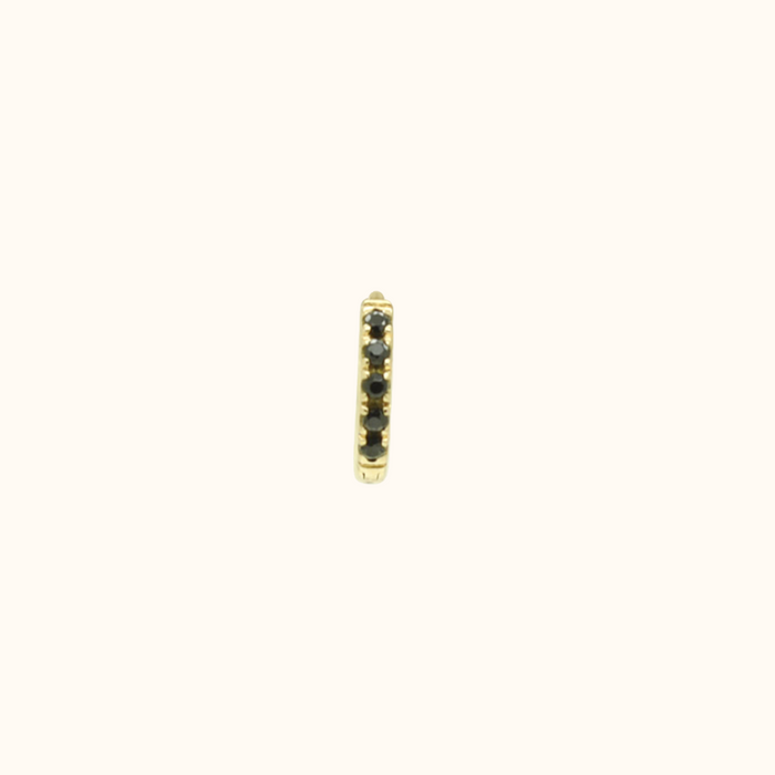 Capi Eternity Hoop M | Black Spinel