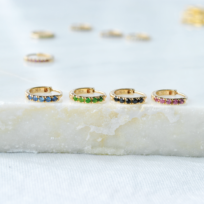 Capi Eternity Hoop M | Blue Sapphire