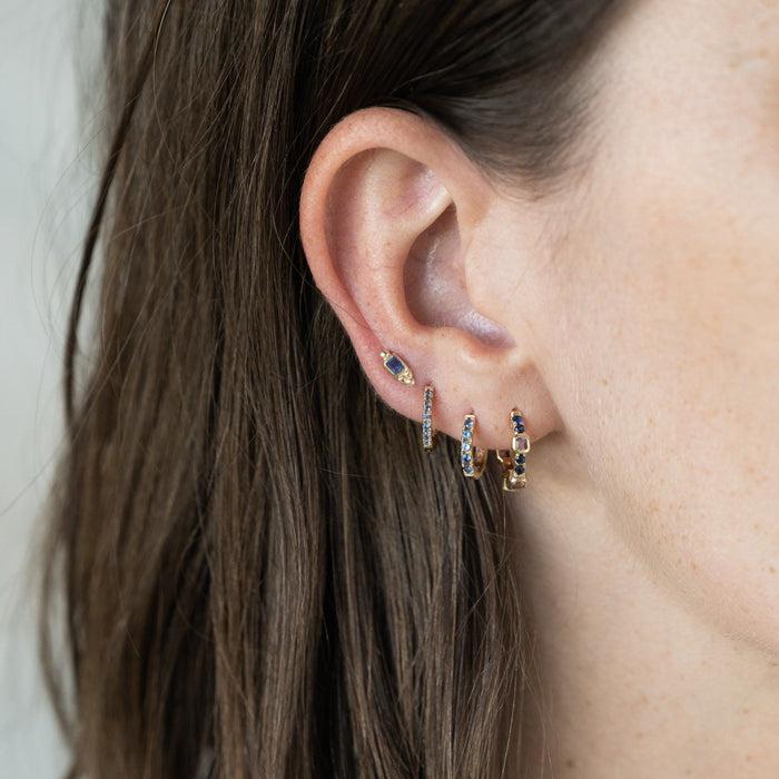 Capi Eternity Hoop M | Blue Sapphire