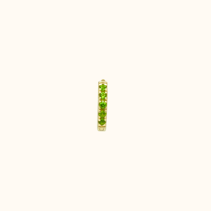 Capi Eternity Hoop M | Green Di-Chrome