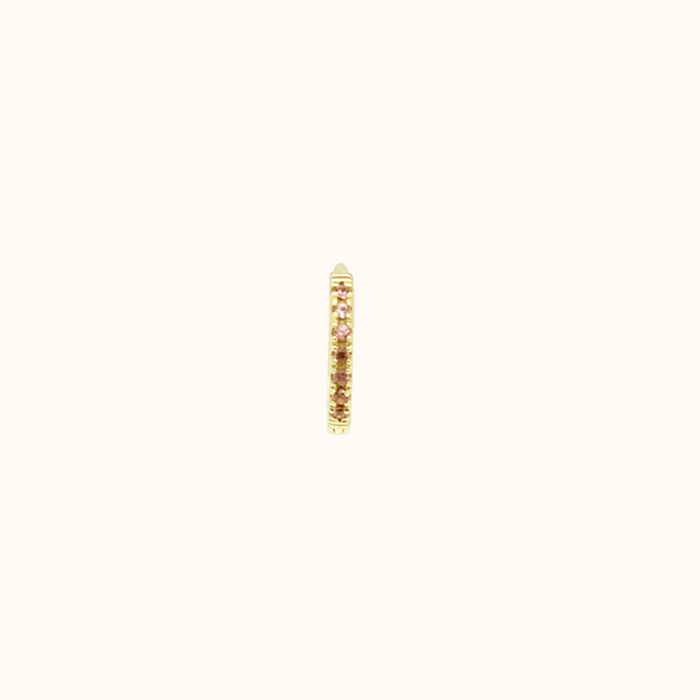 Capi Eternity Hoop S | Pink Rhodolite
