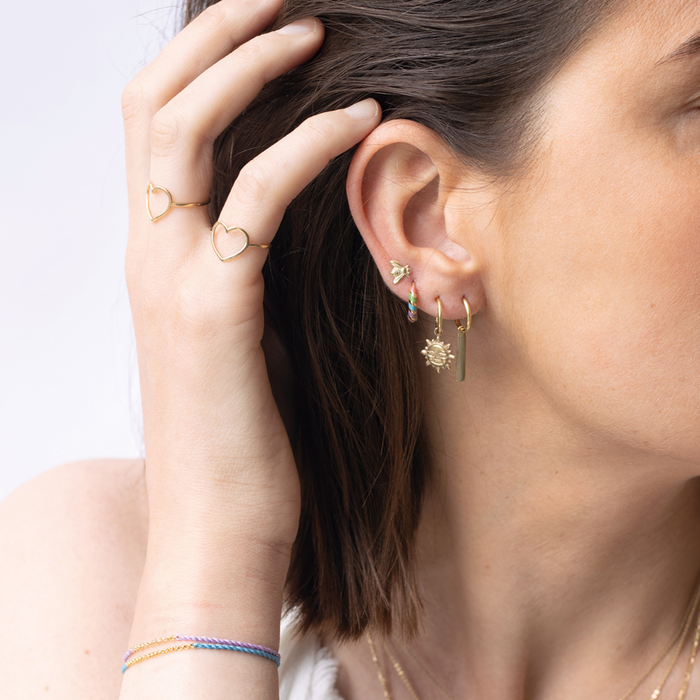Capi Gold Bar Earring