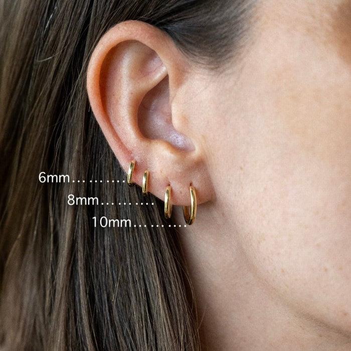 Capi Gold Bar Earring