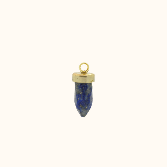 capi Golden Crystal Lapis Stone Pendant