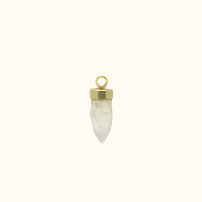 capi Golden Crystal Stone Pendant