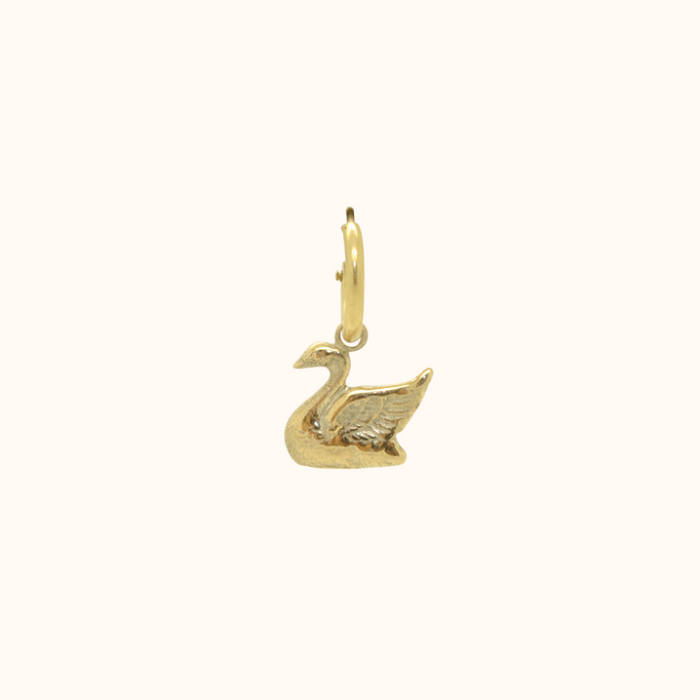 Capi Golden Swan Pendant