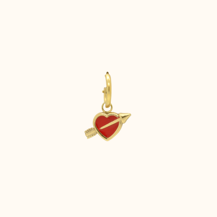 Capi Heart And Arrow Pendant