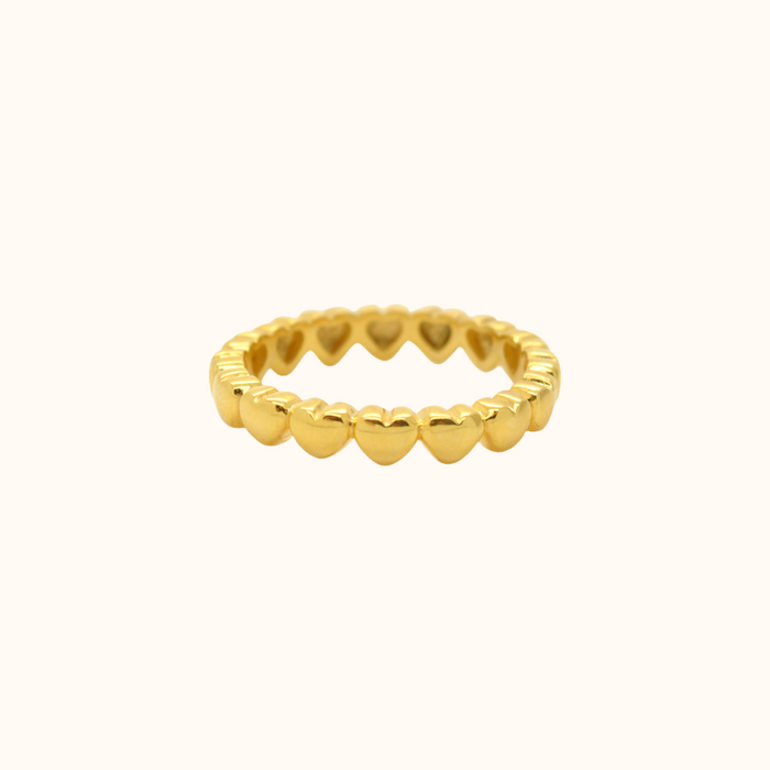 capi Hearts Ring Gold