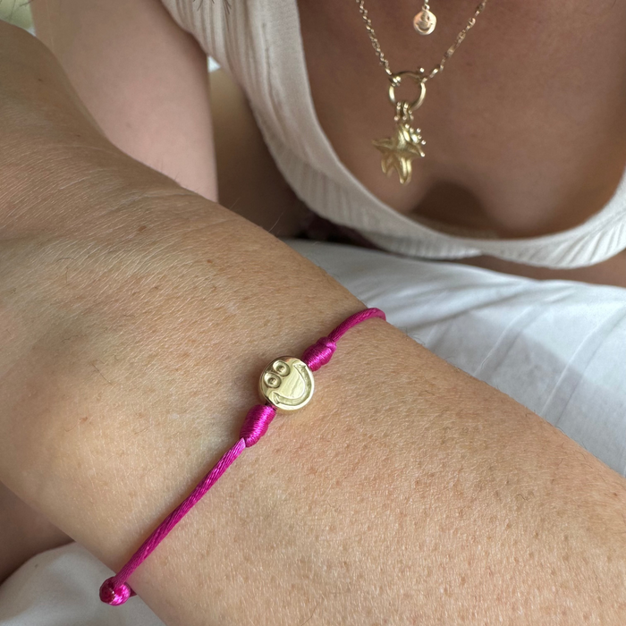 Capi Smiley Cord Bracelet