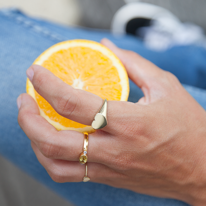 Capi The Solid Heart Ring