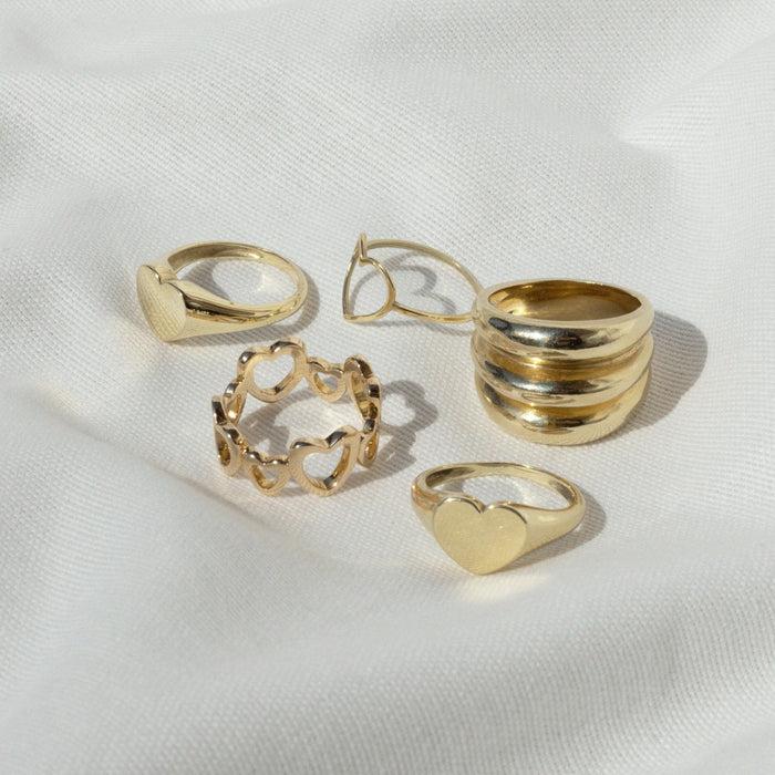 Capi Triple Dome Ring