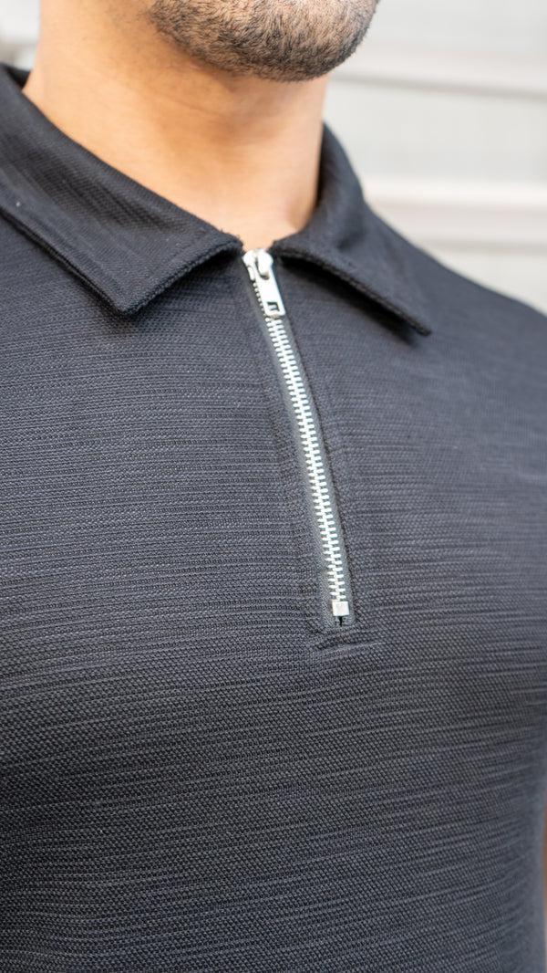Capo Capo INTERLOCK SLUB Zip SS Polo