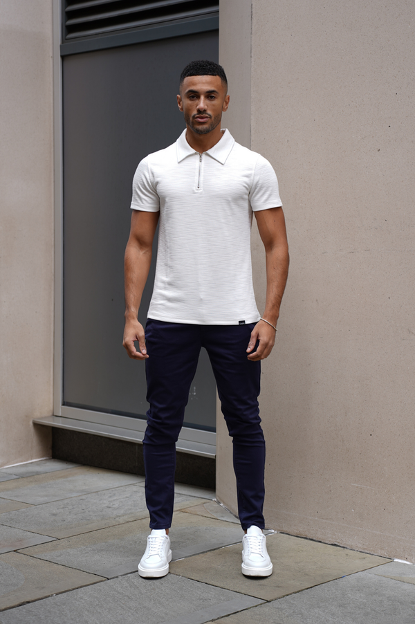 Capo Capo INTERLOCK SLUB Zip SS Polo