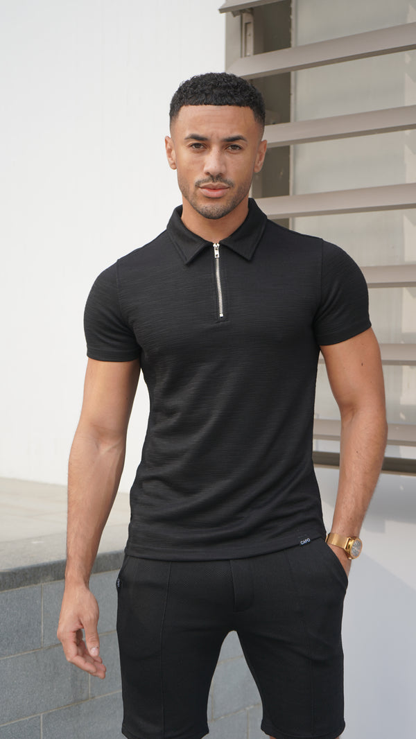 capo Capo INTERLOCK SLUB Zip SS Polo